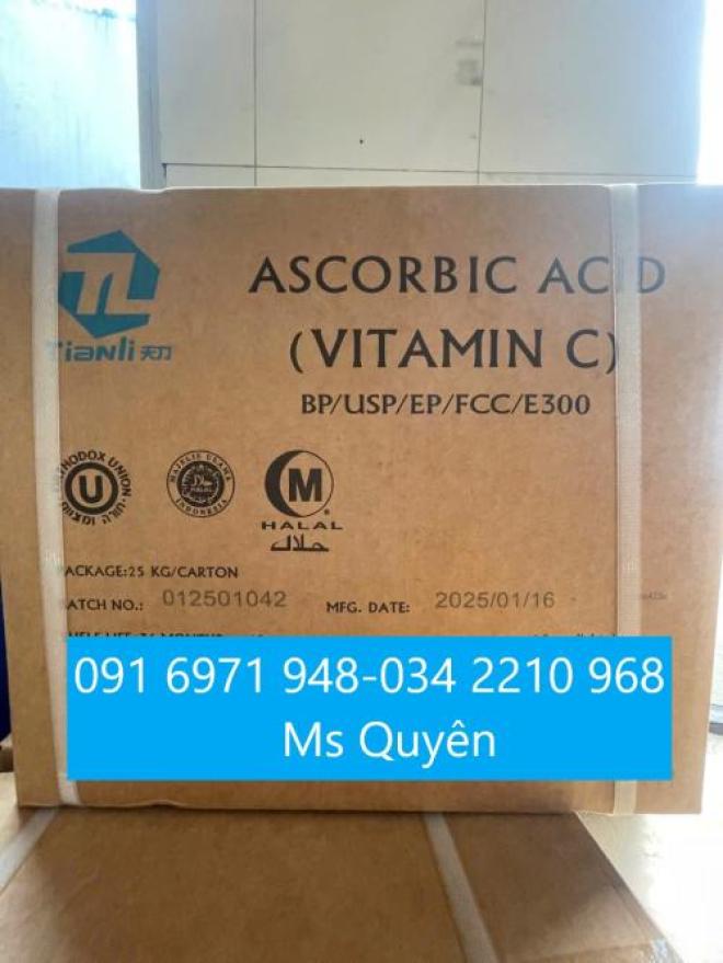 Cung cấp sỉ Vitamin C 99% ascorbic acid TIANLI Cung cấp sỉ Vitamin C 99% ascorbic acid TIANLI