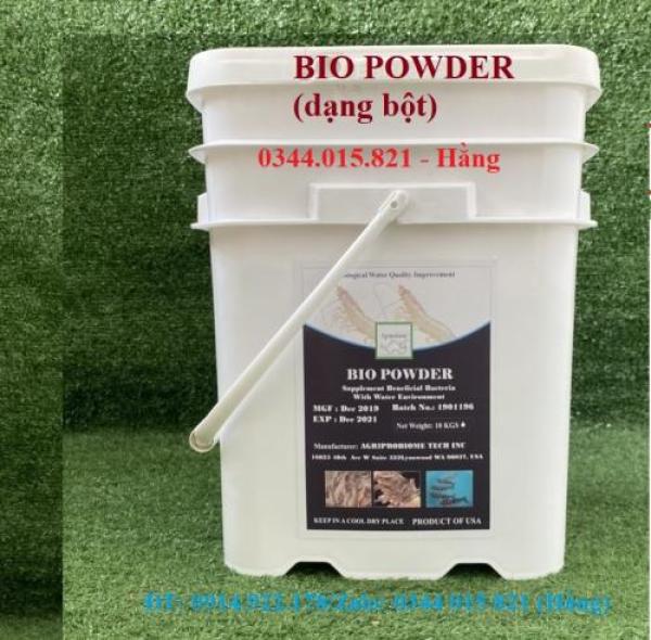 Bio Powder, Men vi sinh nguyên liệu Mỹ, xử lý nước và đáy ao nuôi