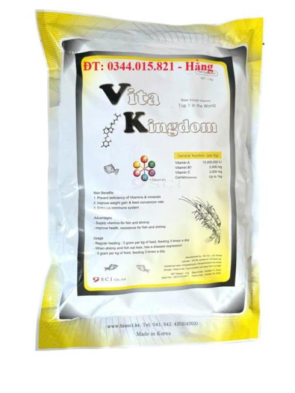 Vitamin tổng hợp chống sốc cho tôm cá, Vitakingdom hàng Hàn Quốc Vitamin tổng hợp chống sốc cho tôm cá, Vitakingdom hàng Hàn Quốc