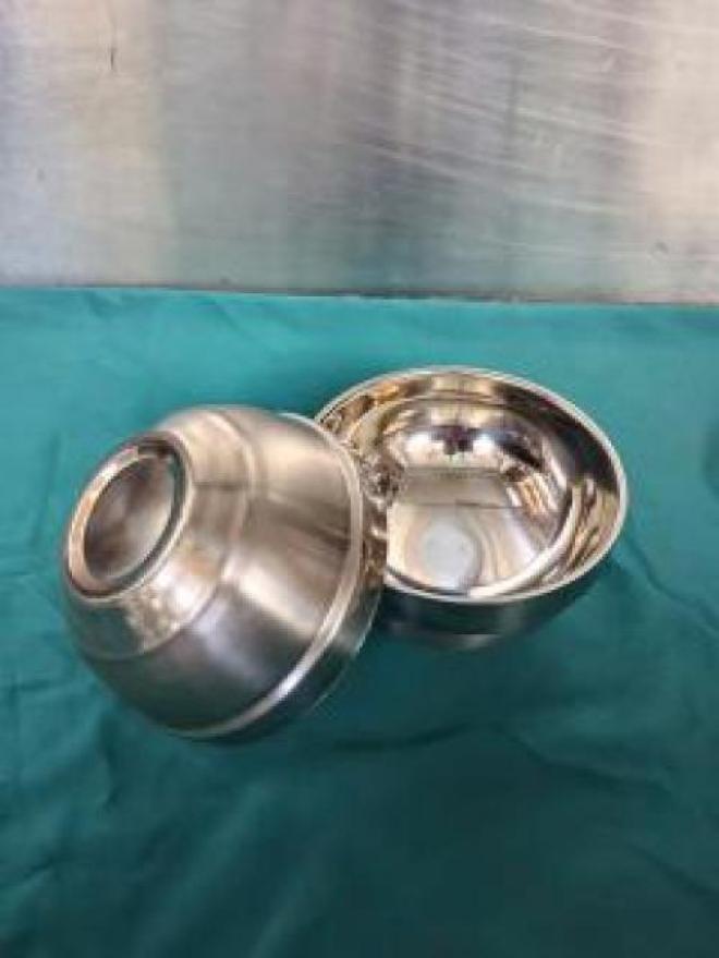 Chén inox 2 lớp Hàn Quốc - có nắp đậy chống tràn Chén inox 2 lớp Hàn Quốc - có nắp đậy chống tràn