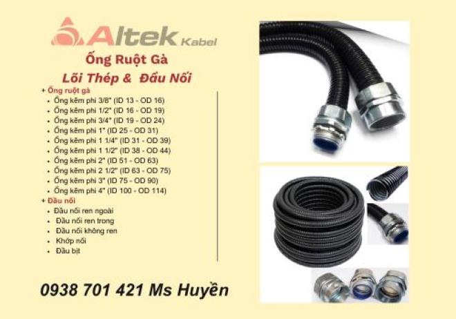 ỐNG RUỘT GÀ, LÕI THÉP BỌC NHỰA + ĐẦU NỐI ỐNG RUỘT GÀ, LÕI THÉP BỌC NHỰA + ĐẦU NỐI