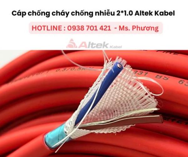 Cáp chống cháy chống nhiễu 2*1.0 Altek Kabel