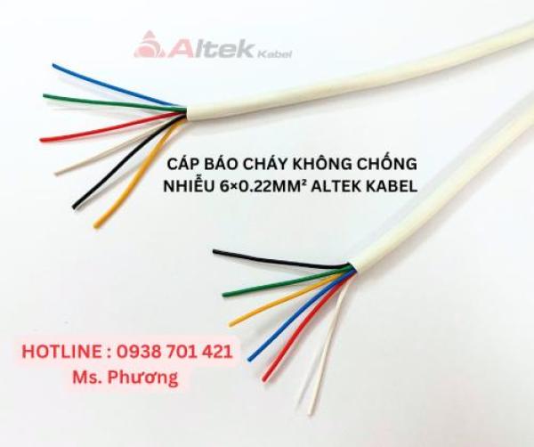 Cáp Báo Cháy không chống nhiễu 6×0.22mm² Altek Kabel