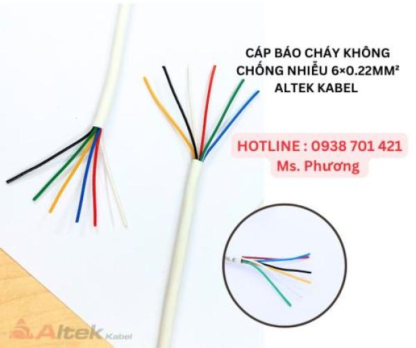Cáp Báo Cháy không chống nhiễu 6×0.22mm² Altek Kabel