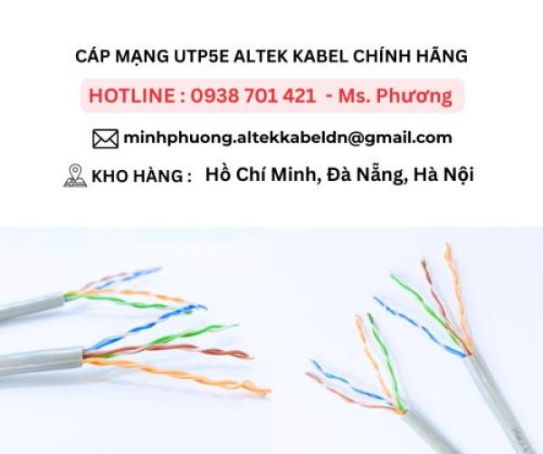 CÁP MẠNG UTP5E ALTEK KABEL CHÍNH HÃNG