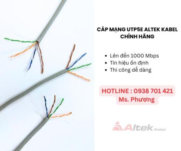 CÁP MẠNG UTP5E ALTEK KABEL CHÍNH HÃNG