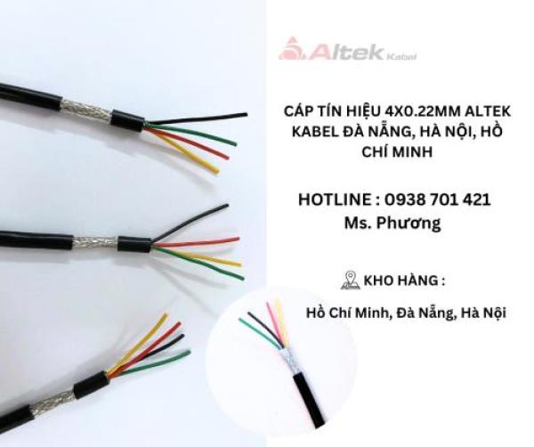 Cáp tín hiệu 4x0.22mm Altek Kabel Đà Nẵng, Hà Nội, Hồ Chí Minh Cáp tín hiệu 4x0.22mm Altek Kabel Đà Nẵng, Hà Nội, Hồ Chí Minh