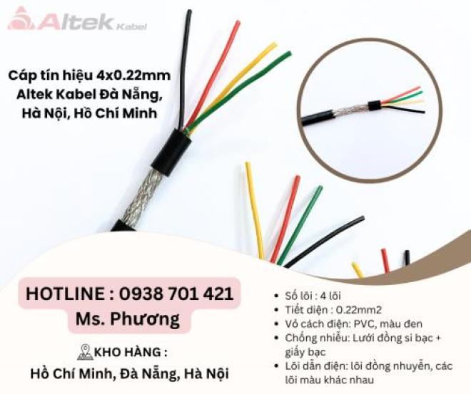 Cáp tín hiệu 4x0.22mm Altek Kabel Đà Nẵng, Hà Nội, Hồ Chí Minh Cáp tín hiệu 4x0.22mm Altek Kabel Đà Nẵng, Hà Nội, Hồ Chí Minh
