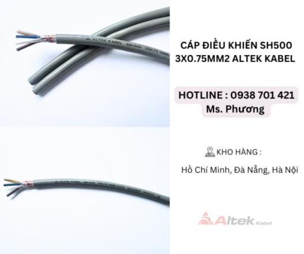 Cáp điều khiển SH500 3x0.75mm2 Altek Kabel Đà Nẵng, Hà Nội, Hồ Chí Minh Cáp điều khiển SH500 3x0.75mm2 Altek Kabel Đà Nẵng, Hà Nội, Hồ Chí Minh