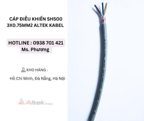 Cáp điều khiển SH500 3x0.75mm2 Altek Kabel Đà Nẵng, Hà Nội, Hồ Chí Minh Cáp điều khiển SH500 3x0.75mm2 Altek Kabel Đà Nẵng, Hà Nội, Hồ Chí Minh