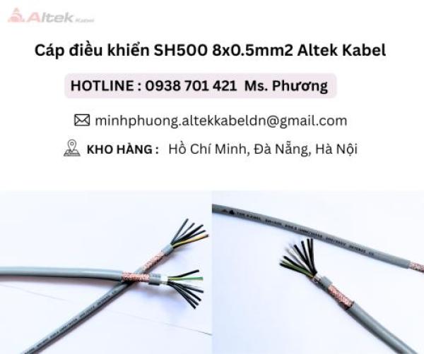 Cáp điều khiển SH500 8x0.5mm2 Altek Kabel Đà Nẵng, Hà Nội, Hồ Chí Minh Cáp điều khiển SH500 8x0.5mm2 Altek Kabel Đà Nẵng, Hà Nội, Hồ Chí Minh