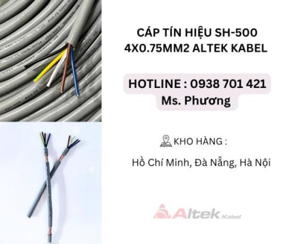 Cáp tín hiệu SH-500 4x0.75mm2 Altek Kabel Đà Nẵng, Hà Nội, Hồ Chí Minh Cáp tín hiệu SH-500 4x0.75mm2 Altek Kabel Đà Nẵng, Hà Nội, Hồ Chí Minh