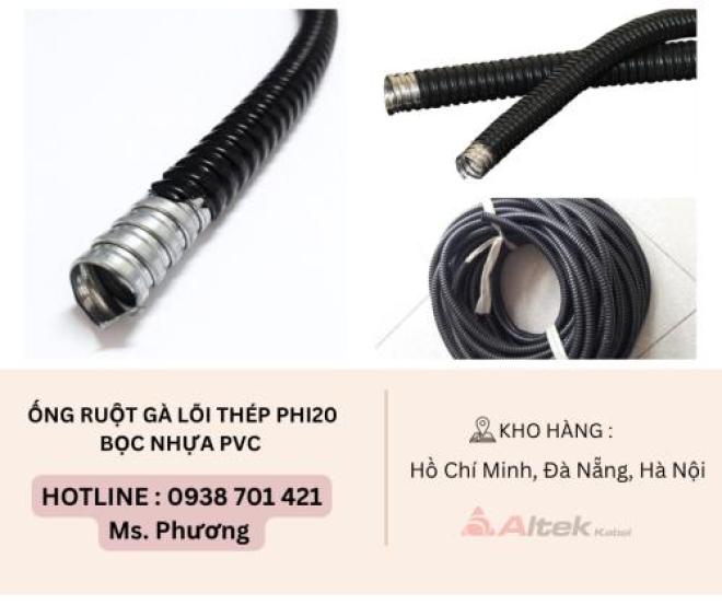 Ống ruột gà lõi thép Phi20 bọc nhựa PVC Đà Nẵng, Hà Nội, Hồ Chí Minh Ống ruột gà lõi thép Phi20 bọc nhựa PVC Đà Nẵng, Hà Nội, Hồ Chí Minh