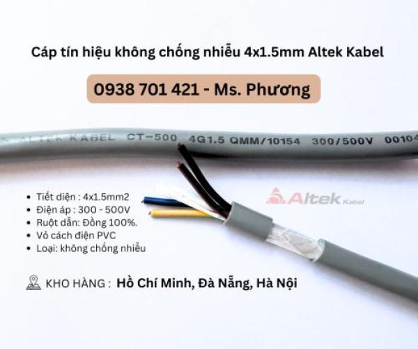 Cáp tín hiệu không chống nhiễu 4x1.5mm Altek Kabel Đà Nẵng, Hồ Chí Minh, Hà Nội Cáp tín hiệu không chống nhiễu 4x1.5mm Altek Kabel Đà Nẵng, Hồ Chí Minh, Hà Nội