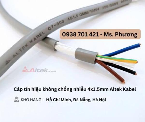 Cáp tín hiệu không chống nhiễu 4x1.5mm Altek Kabel Đà Nẵng, Hồ Chí Minh, Hà Nội Cáp tín hiệu không chống nhiễu 4x1.5mm Altek Kabel Đà Nẵng, Hồ Chí Minh, Hà Nội