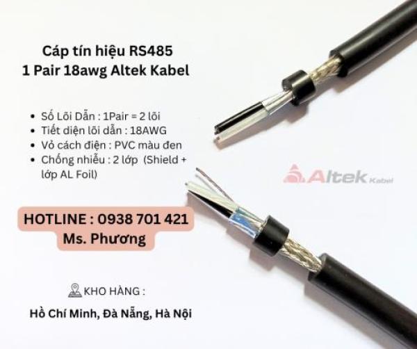 Cáp tín hiệu RS485 1 Pair 18awg Altek Kabel tại Đà Nẵng, Hà Nội, Hồ Chí Minh Cáp tín hiệu RS485 1 Pair 18awg Altek Kabel tại Đà Nẵng, Hà Nội, Hồ Chí Minh