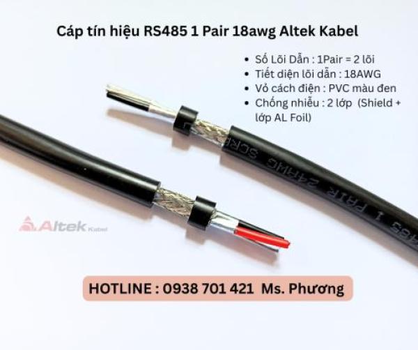 Cáp tín hiệu RS485 1 Pair 18awg Altek Kabel tại Đà Nẵng, Hà Nội, Hồ Chí Minh Cáp tín hiệu RS485 1 Pair 18awg Altek Kabel tại Đà Nẵng, Hà Nội, Hồ Chí Minh