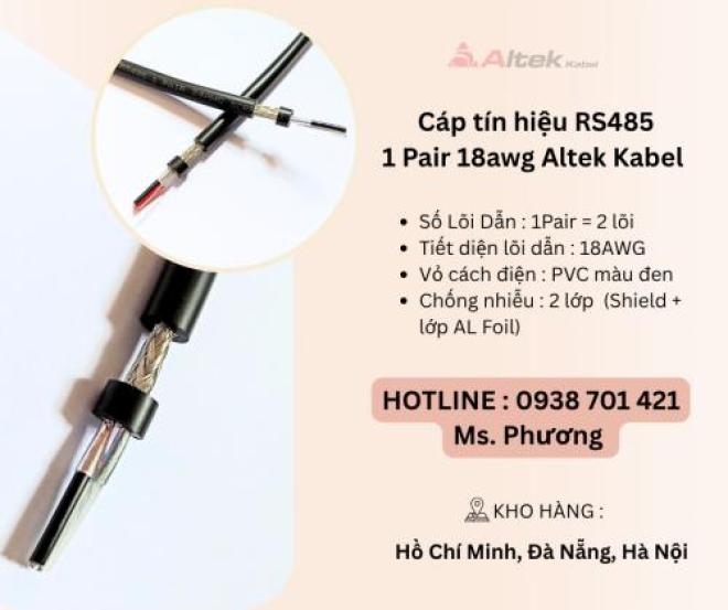 Cáp tín hiệu RS485 1 Pair 18awg Altek Kabel tại Đà Nẵng, Hà Nội, Hồ Chí Minh Cáp tín hiệu RS485 1 Pair 18awg Altek Kabel tại Đà Nẵng, Hà Nội, Hồ Chí Minh