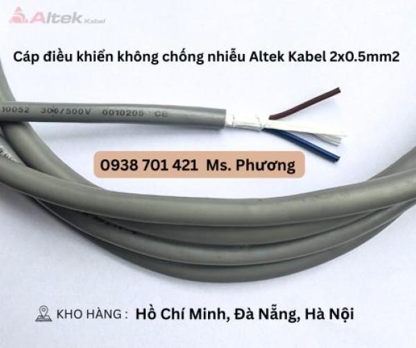 Cáp điều khiển không chống nhiễu Altek Kabel 2x0.5mm Đà Nẵng, Hà Nội, Hồ Chí Minh Cáp điều khiển không chống nhiễu Altek Kabel 2x0.5mm Đà Nẵng, Hà Nội, Hồ Chí Minh