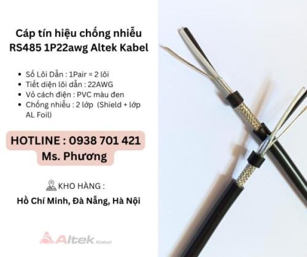 Cáp tín hiệu chống nhiễu RS485 1P22awg Altek Kabel Đà Nẵng, Hà Nội, Hồ Chí Minh Cáp tín hiệu chống nhiễu RS485 1P22awg Altek Kabel Đà Nẵng, Hà Nội, Hồ Chí Minh