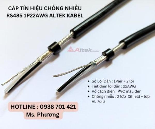 Cáp tín hiệu chống nhiễu RS485 1P22awg Altek Kabel Đà Nẵng, Hà Nội, Hồ Chí Minh Cáp tín hiệu chống nhiễu RS485 1P22awg Altek Kabel Đà Nẵng, Hà Nội, Hồ Chí Minh