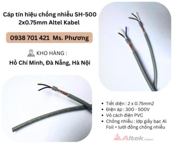 Cáp tín hiệu chống nhiễu SH-500 2x0.75mm Altel Kabel Đà Nẵng, Hà Nội, Hồ Chí Minh