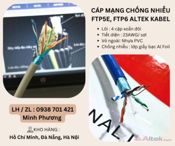 Cáp mạng chống nhiễu FTP5e, FTP6 Altek Kabel Đà Nẵng, Hà Nội, Hồ Chí Minh