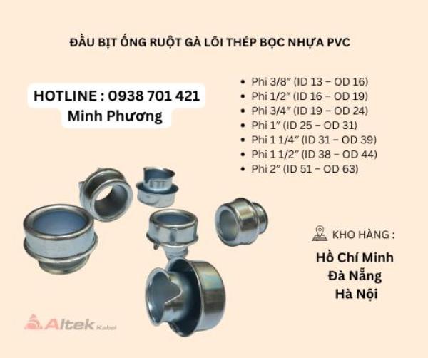 Phụ kiện ống ruột gà lõi thép bọc nhựa PVC Đà Nẵng, Hà Nội, Quảng Bình Phụ kiện ống ruột gà lõi thép bọc nhựa PVC Đà Nẵng, Hà Nội, Quảng Bình