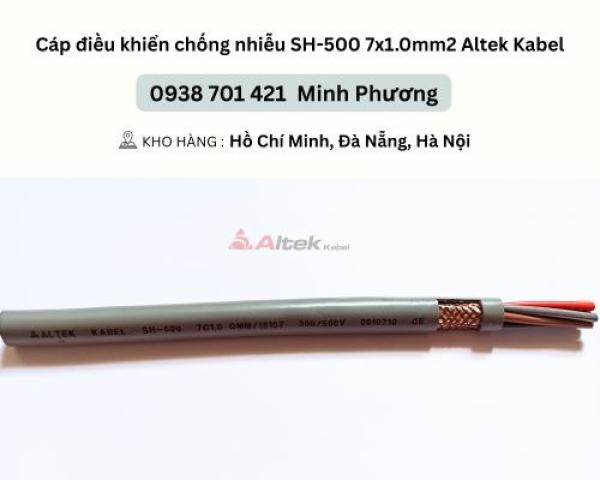 Cáp điều khiển chống nhiễu SH-500 7x1.0mm2 Altek Kabel Đà Nẵng, Hà Nội, Hải Phòng