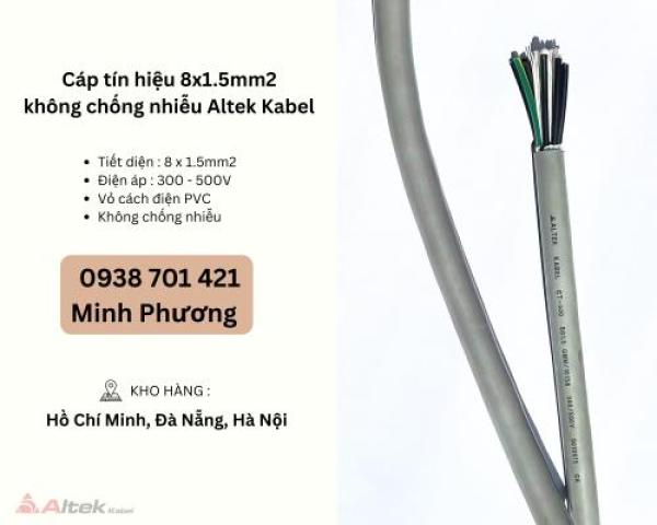 Cáp tín hiệu 8x1.5mm2 không chống nhiễu Altek Kabel Đà Nẵng, Hà Nội, Quảng Trị