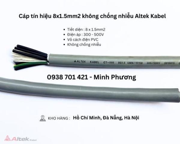Cáp tín hiệu 8x1.5mm2 không chống nhiễu Altek Kabel Đà Nẵng, Hà Nội, Quảng Trị