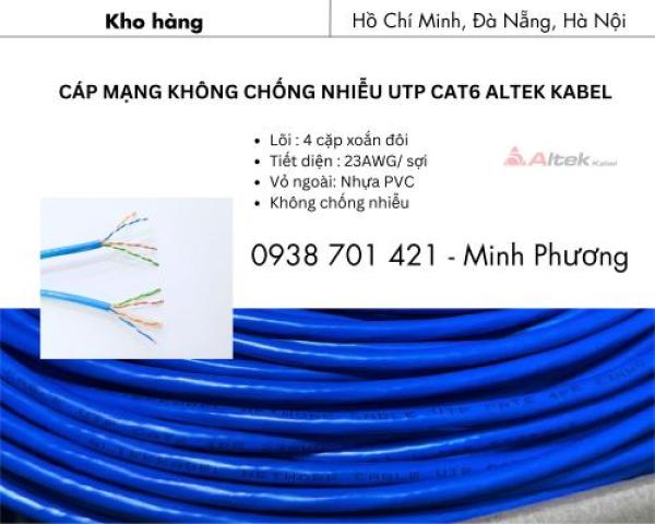 Cáp mạng không chống nhiễu UTP cat6 Altek Kabel Đà Nẵng, Quy Nhơn, Gia Lai