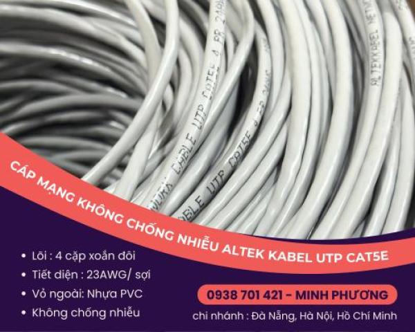 Cáp mạng không chống nhiễu UTP cat5e Altek Kabel Đà Nẵng, Quảng Ngãi, Quảng Bình