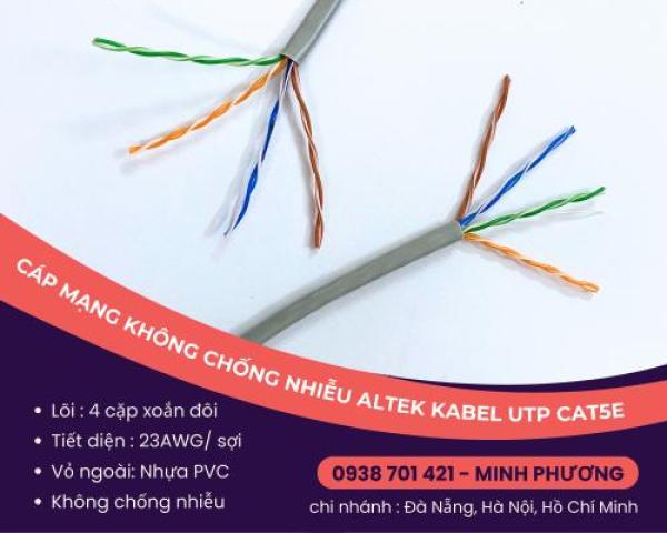 Cáp mạng không chống nhiễu UTP cat5e Altek Kabel Đà Nẵng, Quảng Ngãi, Quảng Bình