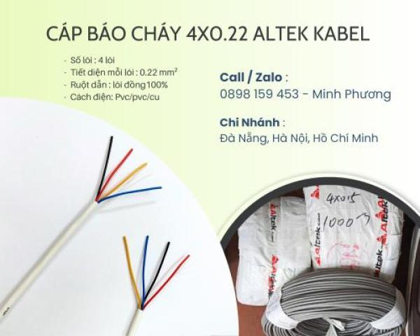 Cáp báo cháy 4x0.22mm2 Altek Kabel Đà Nẵng, Hà Nội, Quảng Ngãi Cáp báo cháy 4x0.22mm2 Altek Kabel Đà Nẵng, Hà Nội, Quảng Ngãi