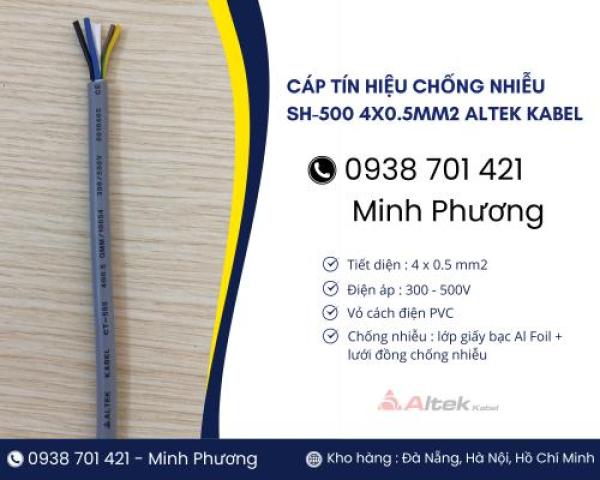 Cáp tín hiệu chống nhiễu SH-500 4x0.5mm2 Altek Kabel Đà Nẵng, Hải Phòng, Cần Thơ