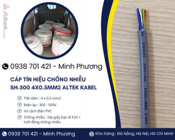 Cáp tín hiệu chống nhiễu SH-500 4x0.5mm2 Altek Kabel Đà Nẵng, Hải Phòng, Cần Thơ