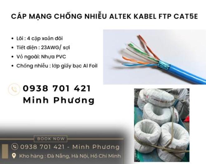 Cáp mạng chống nhiễu ftp cat6 Altek Kabel Đà Nẵng, Đắk Lắk, Gia Lai Cáp mạng chống nhiễu ftp cat6 Altek Kabel Đà Nẵng, Đắk Lắk, Gia Lai
