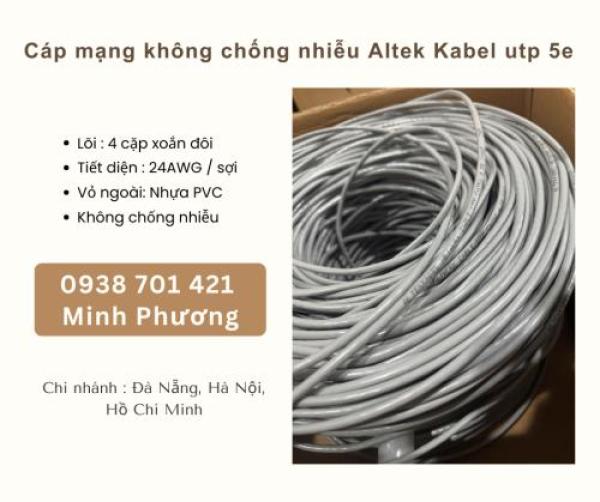 Cáp mạng không chống nhiễu Altek Kabel utp 5e Khánh Hòa – Bình Định – Gia Lai