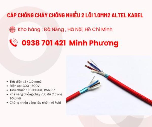 Cáp chống cháy chống nhiễu 2 lõi 1.0mm2 Altel Kabel giao ngay – toàn quốc