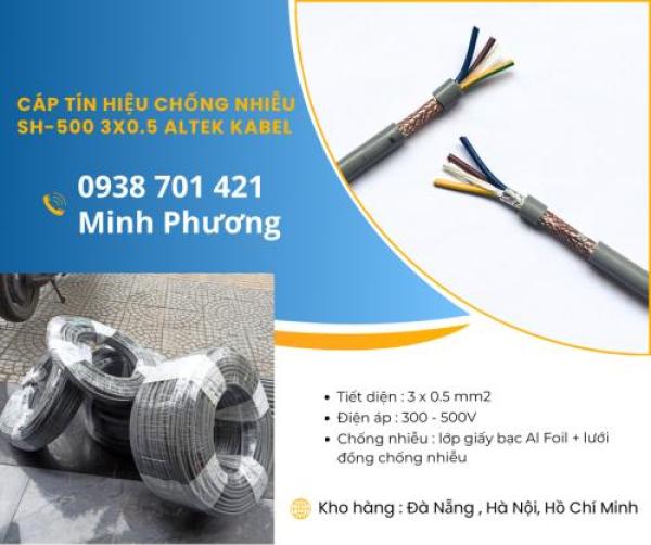 Cáp tín hiệu chống nhiễu SH-500 3x0.5 sẵn kho Đà Nẵng, Hà Nội, Hồ Chí Minh