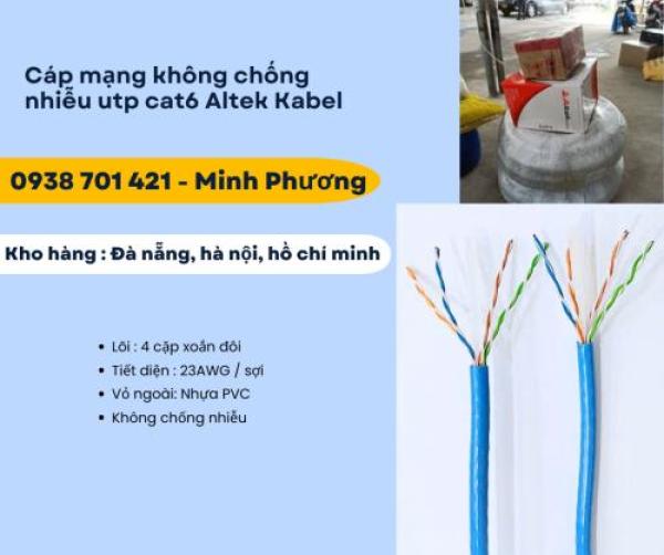 Cáp mạng không chống nhiễu utp cat6 Altek Kabel Gia Lai, Đắk Lắk, Lâm Đồng