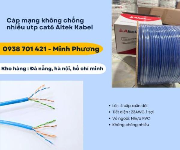Cáp mạng không chống nhiễu utp cat6 Altek Kabel Gia Lai, Đắk Lắk, Lâm Đồng