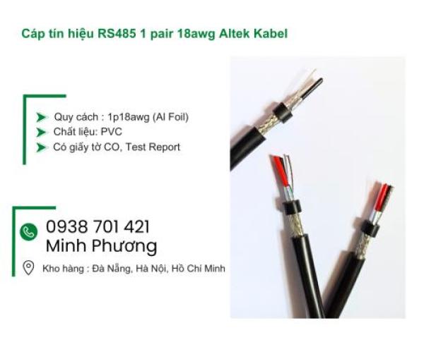 Cáp tín hiệu RS485 1 pair 18awg Altek Kabel Khánh Hòa, Ninh Thuận, Bình Thuận Cáp tín hiệu RS485 1 pair 18awg Altek Kabel Khánh Hòa, Ninh Thuận, Bình Thuận