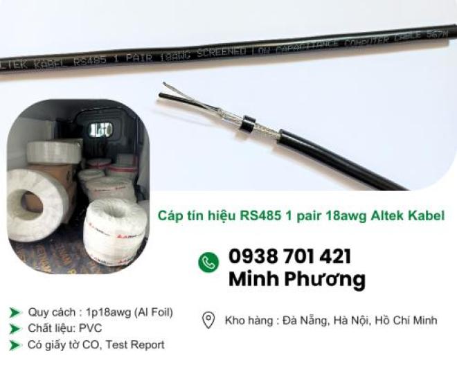 Cáp tín hiệu RS485 1 pair 18awg Altek Kabel Khánh Hòa, Ninh Thuận, Bình Thuận Cáp tín hiệu RS485 1 pair 18awg Altek Kabel Khánh Hòa, Ninh Thuận, Bình Thuận