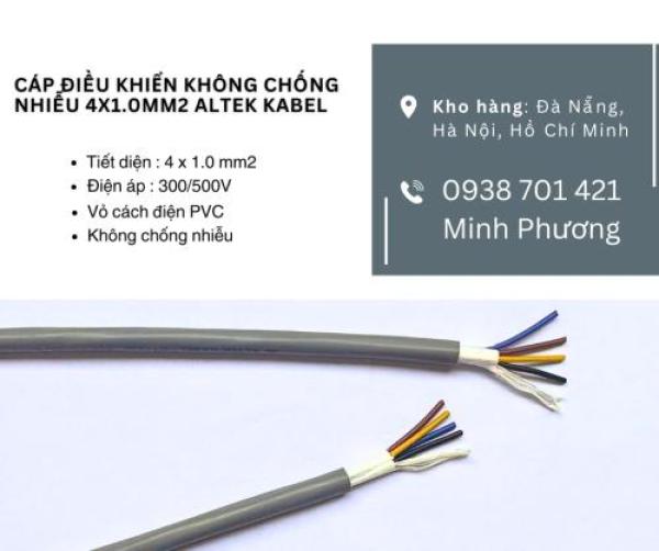 Cáp tín hiệu không chống nhiễu Altek Kabel 4x1.0mm2 Quảng Nam, Quảng Ngãi, Bình Định