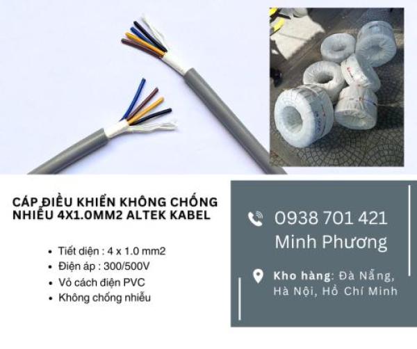 Cáp tín hiệu không chống nhiễu Altek Kabel 4x1.0mm2 Quảng Nam, Quảng Ngãi, Bình Định