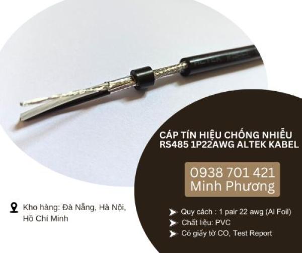 Cáp tín hiệu RS485 vặn xoắn chống nhiễu 1p22awg Thanh Hóa, Nghệ An, Hà Tĩnh