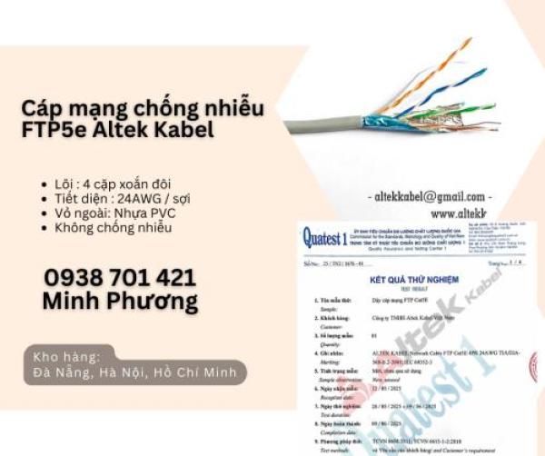 Cáp mạng chống nhiễu FTP5e giao ngay Ninh Thuận, Bình Thuận, Kon Tum