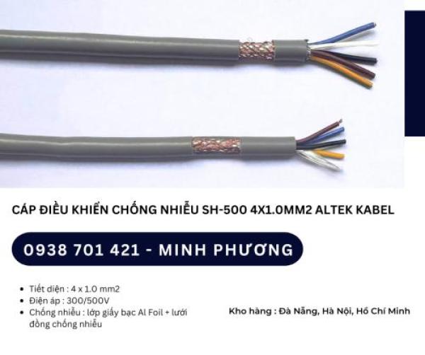 Dây cáp điều khiển chống nhiễu SH-500 4x1.0mm2 Đà Nẵng, Hồ Chí Minh, Hà Nội